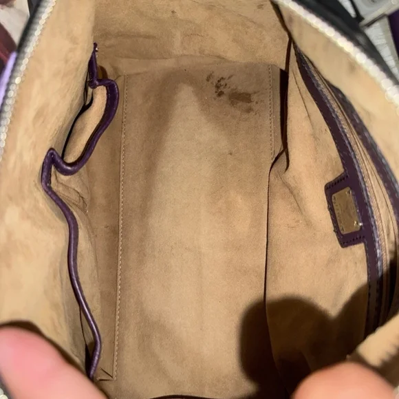 MCM Princess Lion Boston Black / Multi Color Handbag (EUC) - Picture 7 of 12